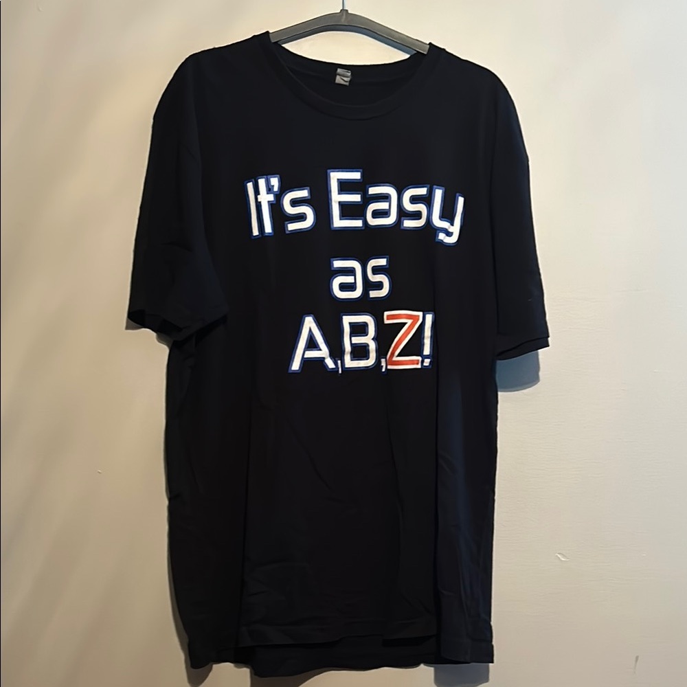 Next Level Apparel Black Short Sleeve Tee Bold Graphic